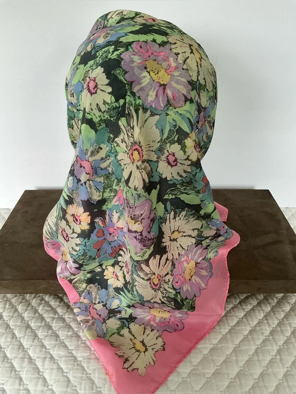 Acute Vintage Silk Floral Scarf
